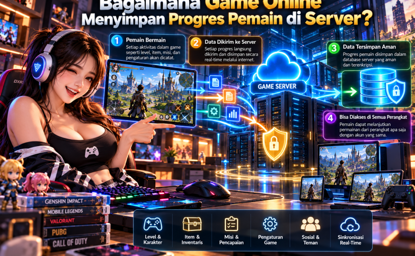 Bagaimana Game Online Menyimpan Progres Pemain di Server?